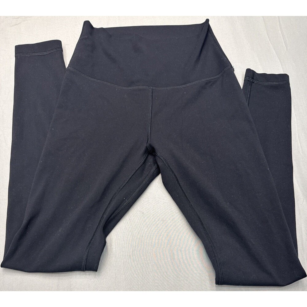 HeyNuts High Waisted Yoga Leggings Womens Small Black Size 4-6 EUC